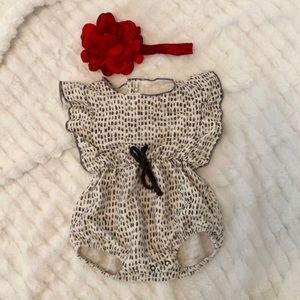 Message In A Bottle Romper Set